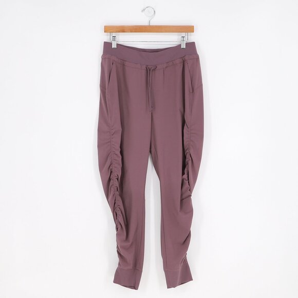 ATHLETA Attitude Pant Ruched Jogger in Volcanic Violet Purple Size 6 - Picture 2 of 9